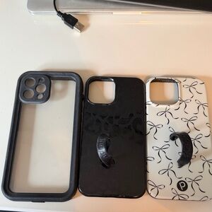 Black and White Phone Cases with Stand